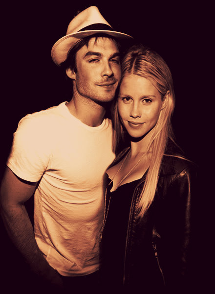 Claire Holt and Ian Somerhalder