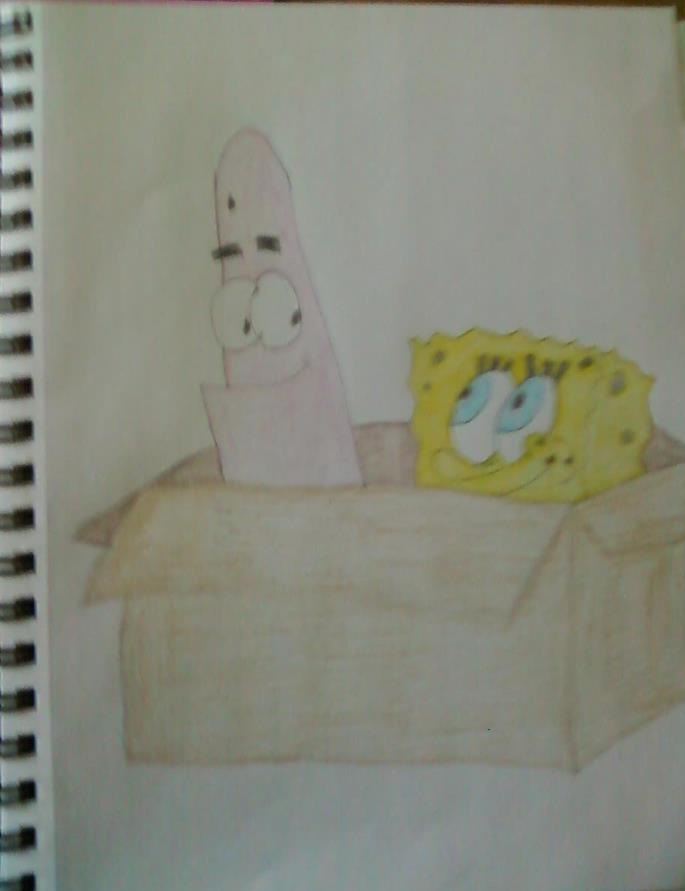 sponge bob and Patrick colored