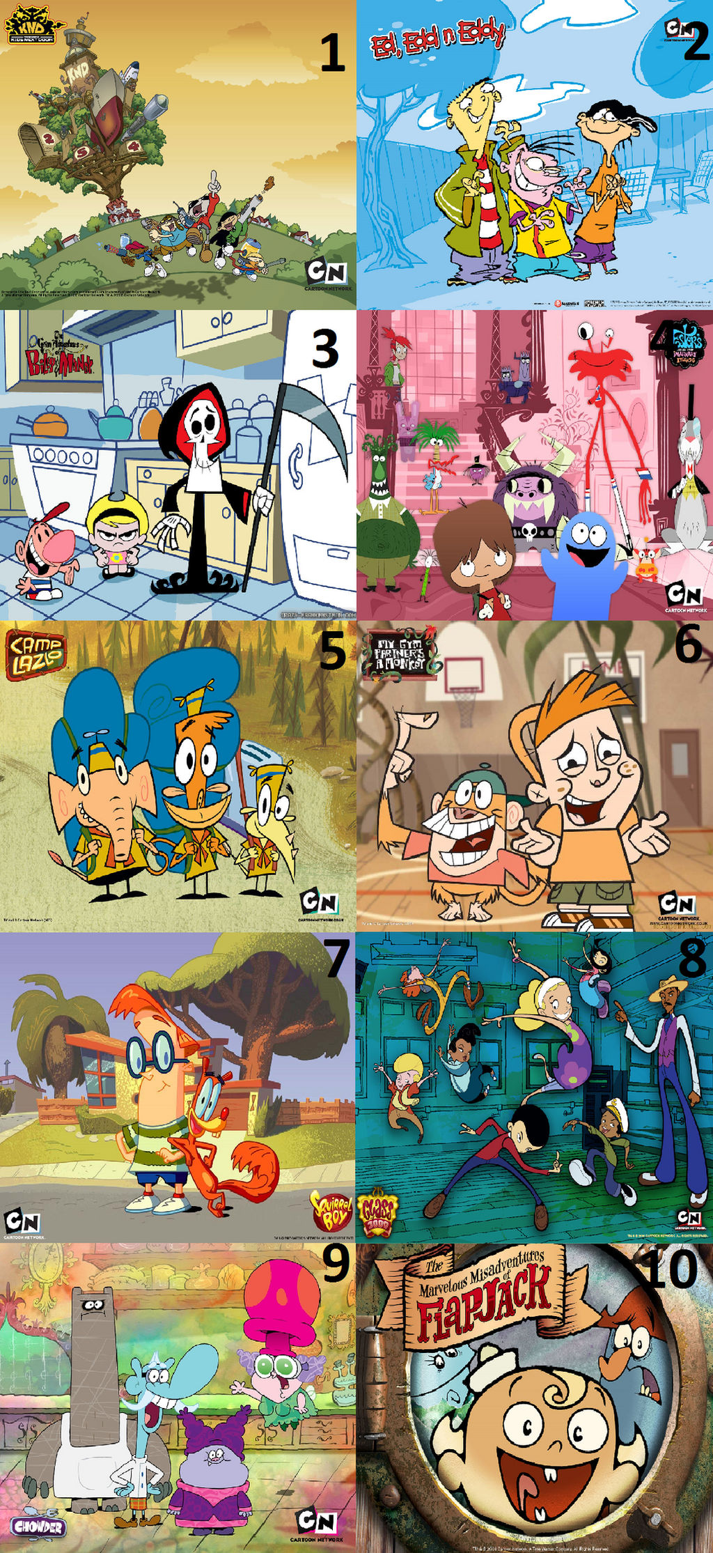 My Top 10 Favorite Old Cartoon Network Shows