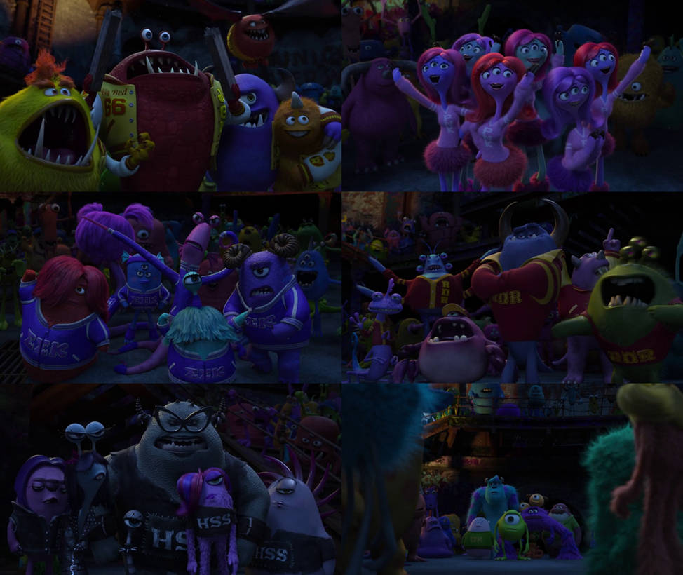 Monsters University Scare Teams by dlee1293847 on DeviantArt