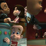 Jimmy Neutron - Nick and Betty Almost Kiss