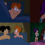 Futurama - Leela Finds Amy in Bed With Fry