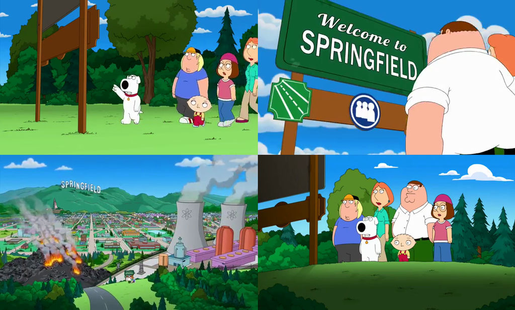 The Simpsons Guy - The Griffins At Springfield by dlee1293847 on DeviantArt