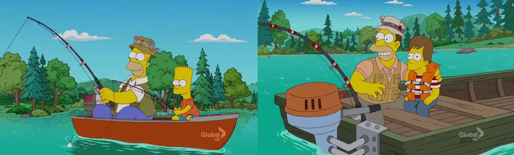 The Simpsons - Father and Son Fishing by dlee1293847 on DeviantArt
