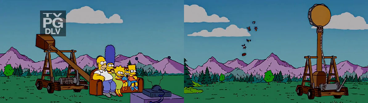 The Simpsons - Catapult Couch Gag by dlee1293847 on DeviantArt