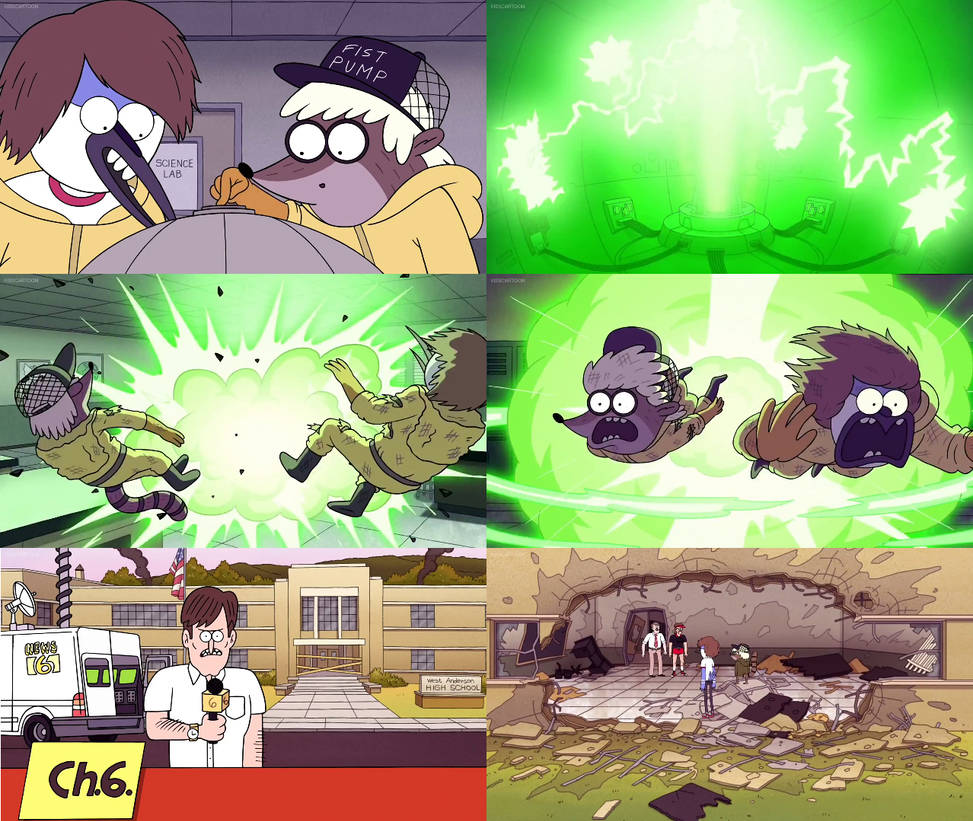 Regular Show - The Science Lab Gets Destroyed by dlee1293847 on DeviantArt