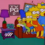 The Simpsons - Inverted Family Couch Gag