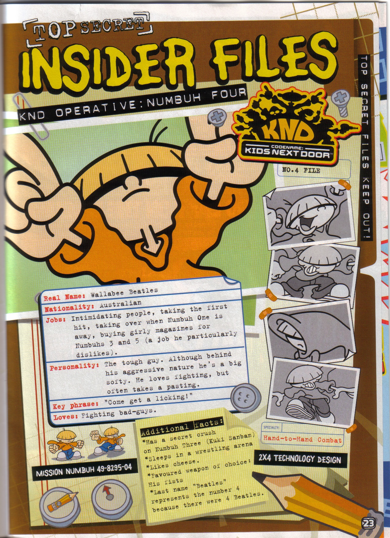 Kids Next Door Insider Files Numbuh 4 By Dlee1293847 On Deviantart