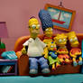 The Simpsons - Nothing But Clay Couch Gag