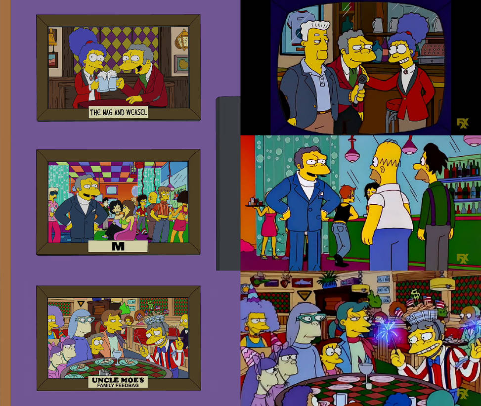 The Simpsons - Moe's Previous Bar Makeovers by dlee1293847 on DeviantArt