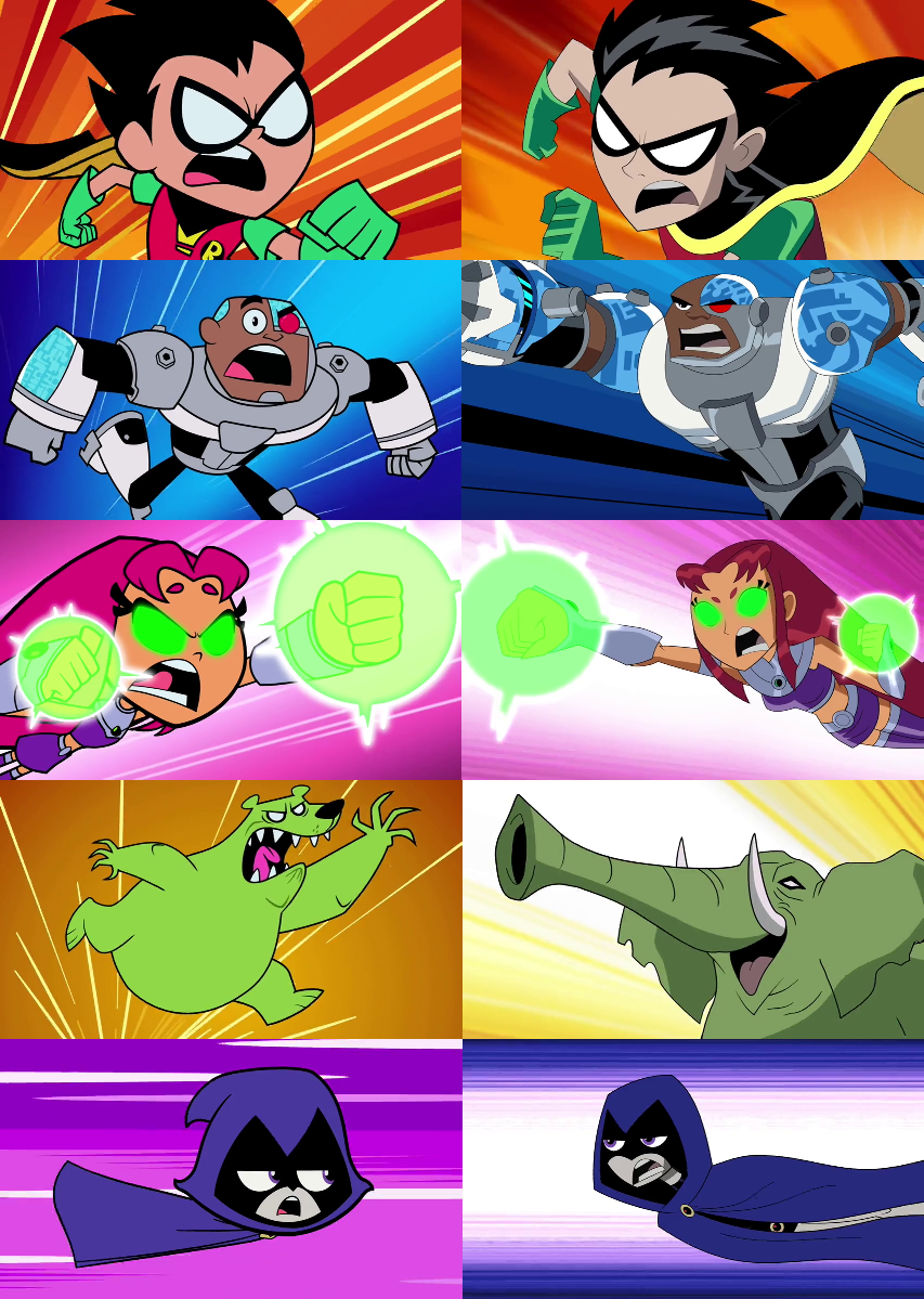 Teen Titans Go Vs Teen Titans By Dlee1293847 On Deviantart