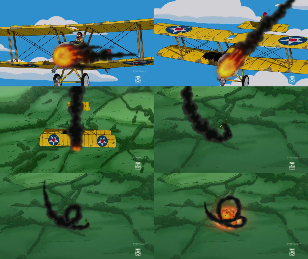 The Simpsons Guy - Cleveland's Airplane Crash by dlee1293847 on DeviantArt