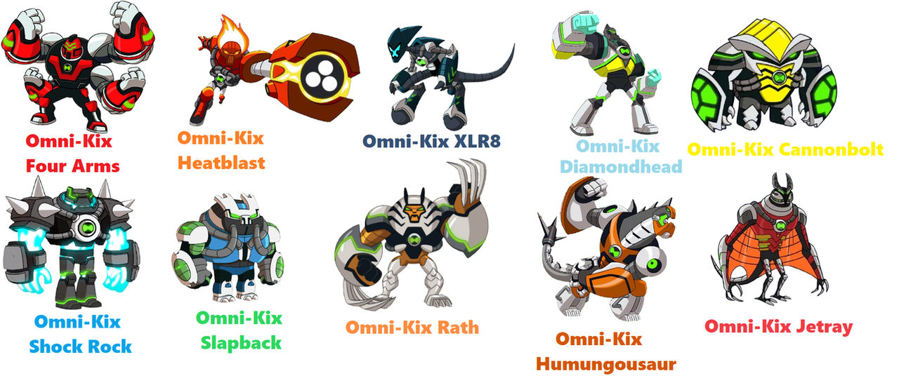 Ben 10 Reboot - Omni-Kix Armor Forms by dlee1293847 on DeviantArt