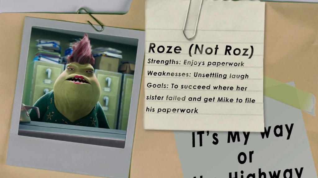 In 'Monsters at Work,' a Roz by Another Name Is Just as Sour - The