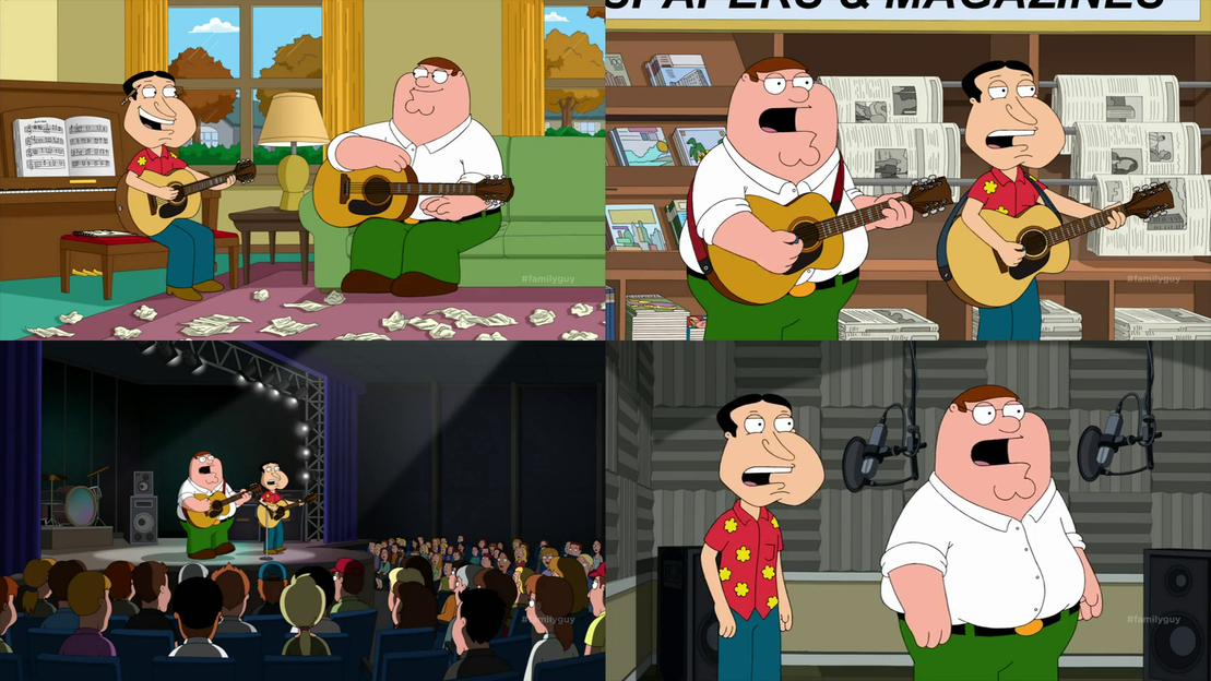 Family Guy - Peter and Quagmire as a Singing Team by dlee1293847 on ...