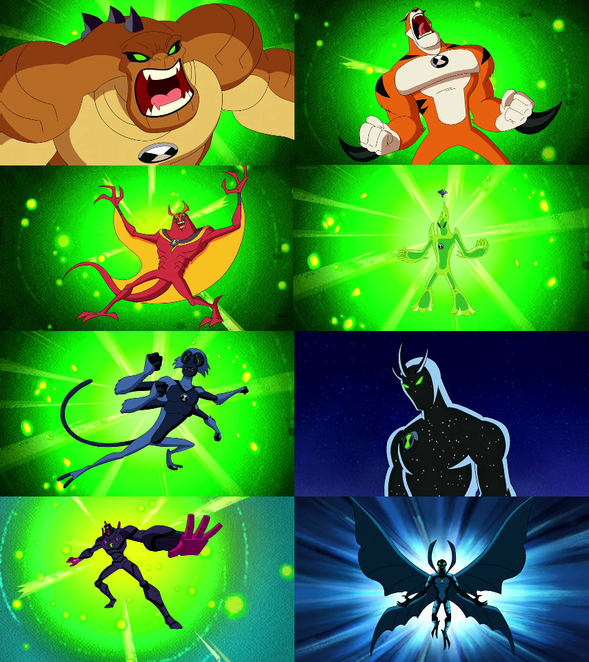 ALIENS DO BEN 10 ORIGINAL VS REBOOT - QUAIS OS MAIS FORTES? 