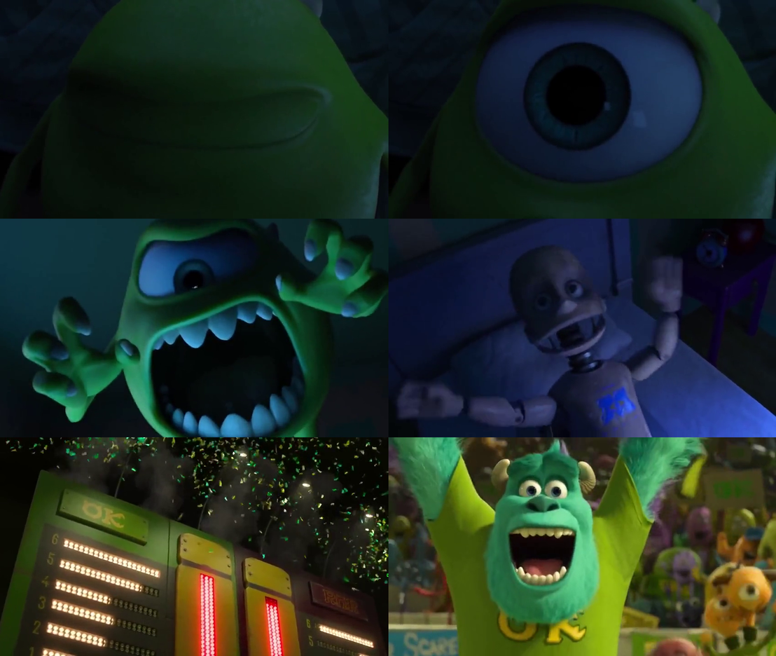 Monsters University Mike wins the Scare Games by dlee1293847 on