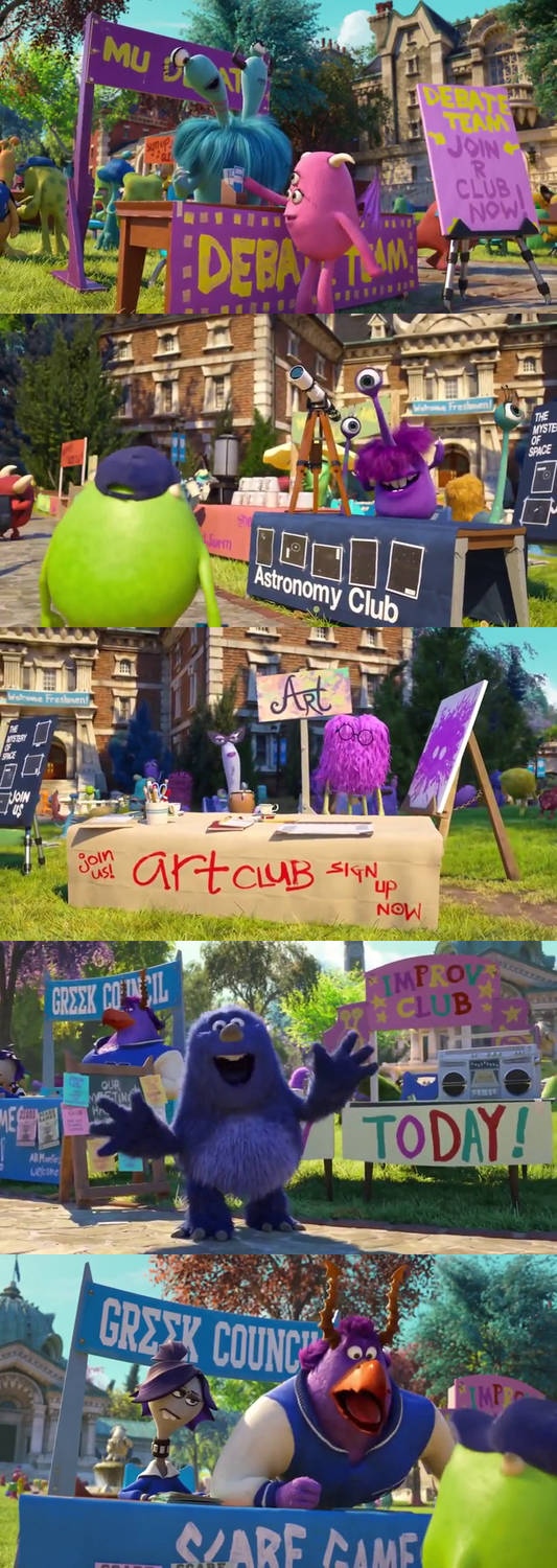 Monsters University - School Events by dlee1293847 on DeviantArt