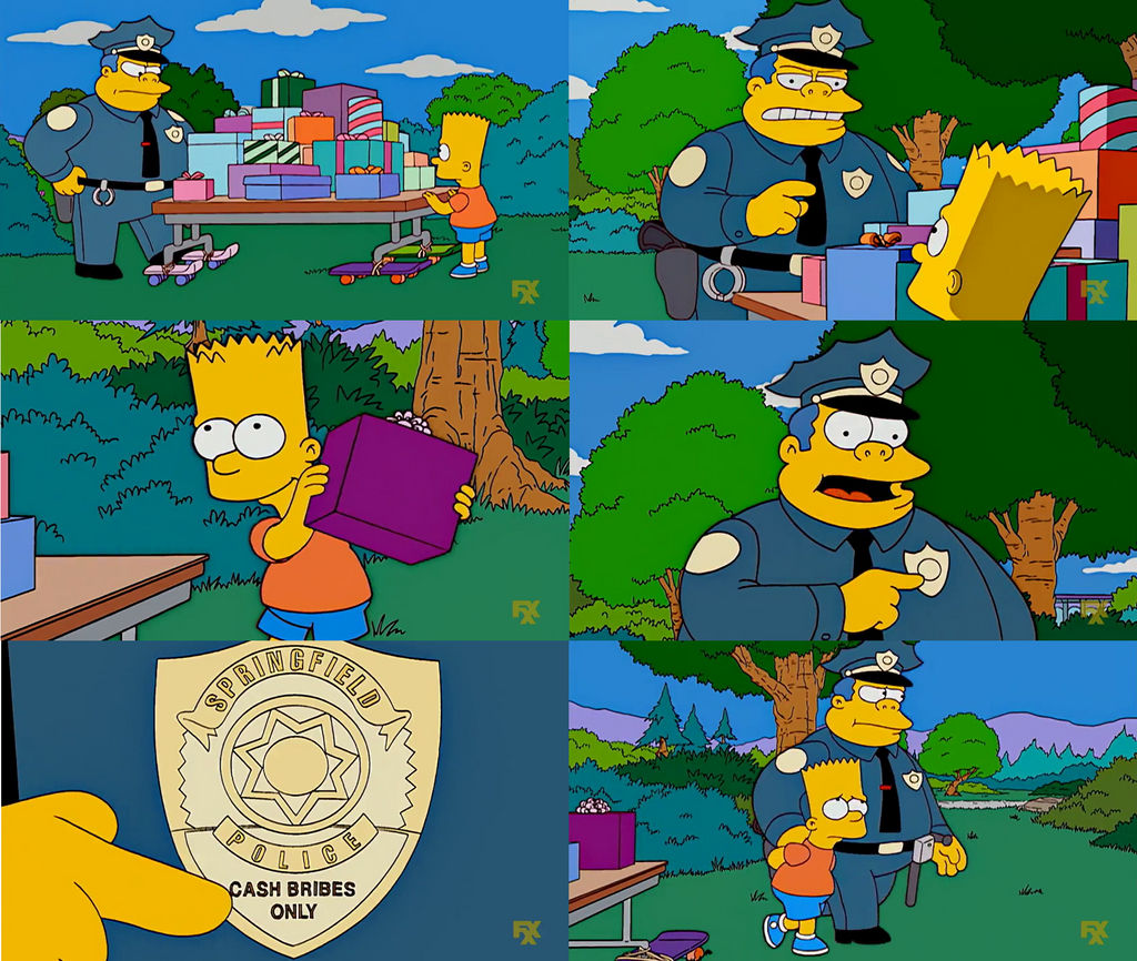 The Simpsons - Chief Wiggum Arrest Bart by dlee1293847 on DeviantArt
