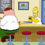 Family Guy - Bob Belcher and Homer Simpson