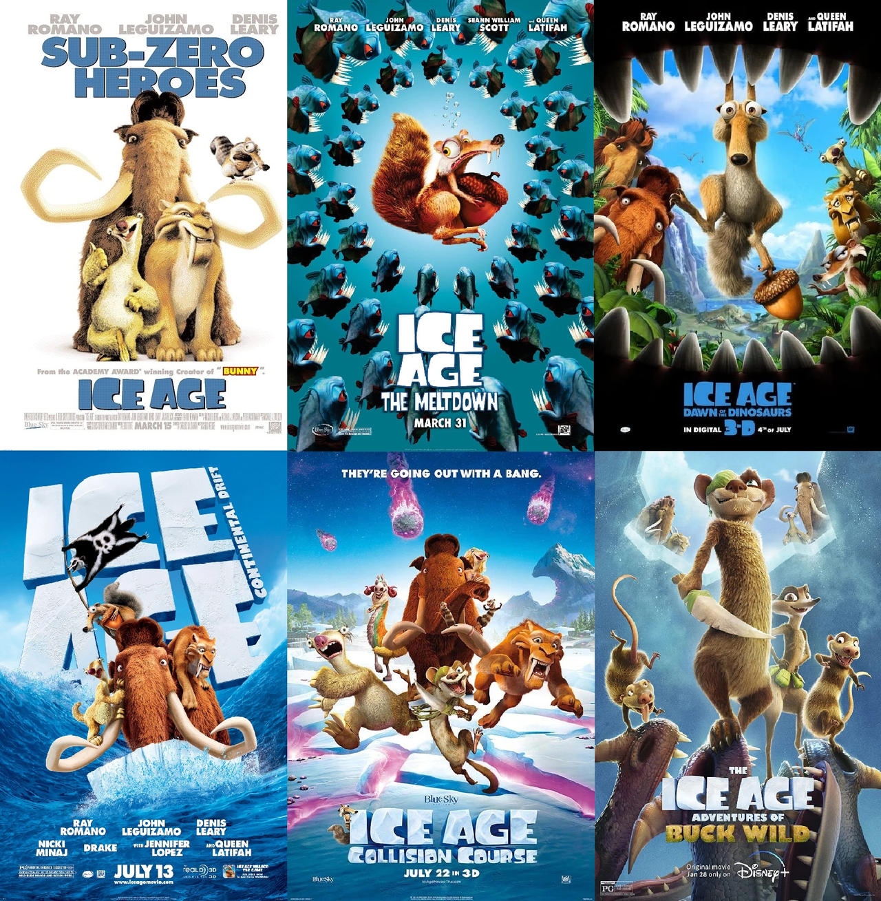 The Ice Age Movies by dlee1293847 on DeviantArt