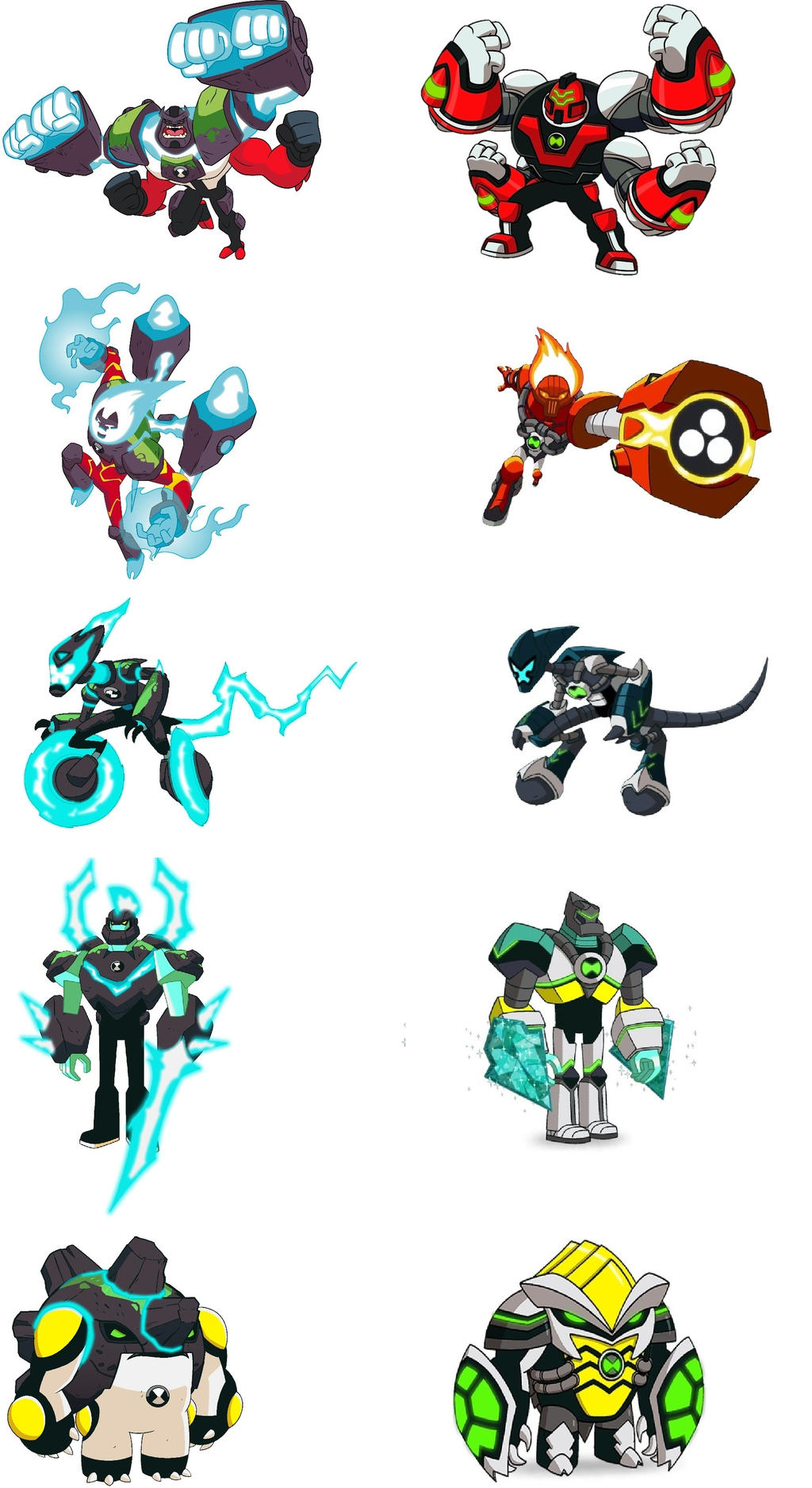 Ben 10 Reboot - Omni-Enhanced vs Omni-Kix by dlee1293847 on DeviantArt