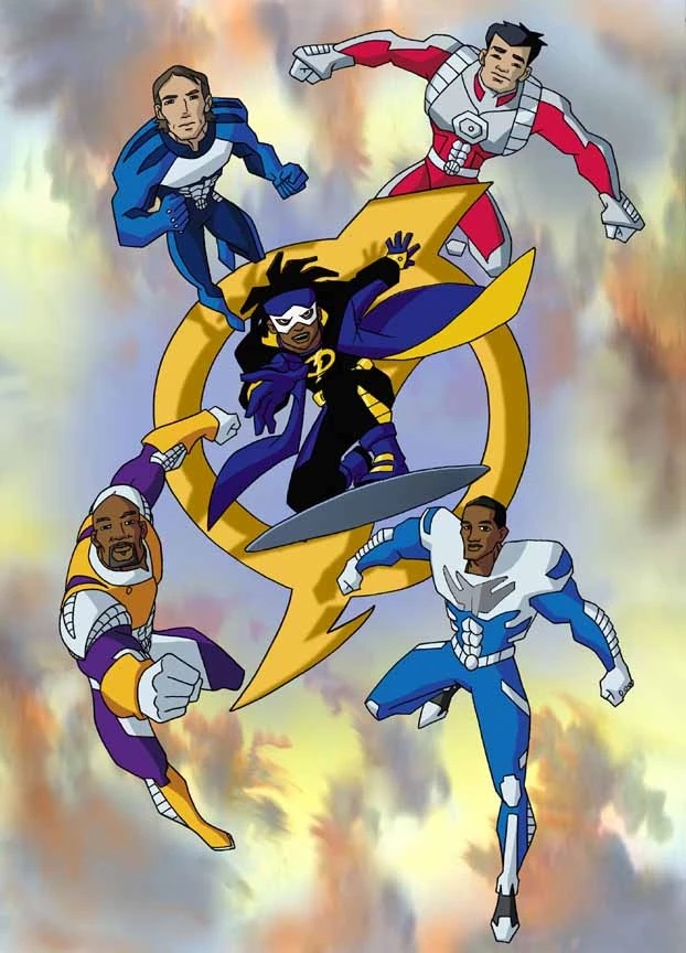 Static Team Deviantart Static Shock - Static and the Hoop Squad by dlee1293847 on DeviantArt