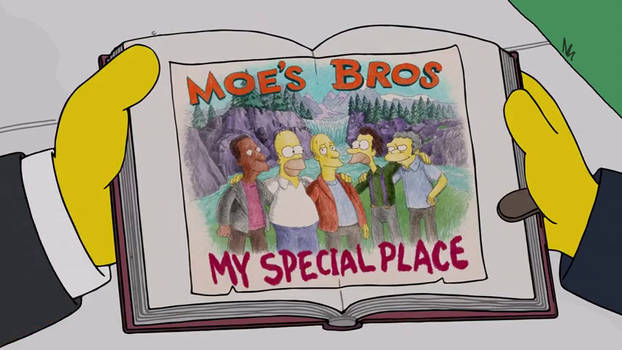 The Simpsons - Larry's Drawing with the Guys