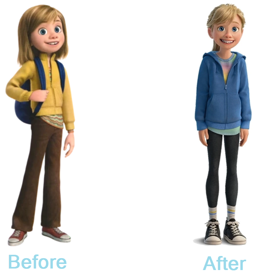 Inside Out - Riley Anderson Before and After by dlee1293847 on DeviantArt