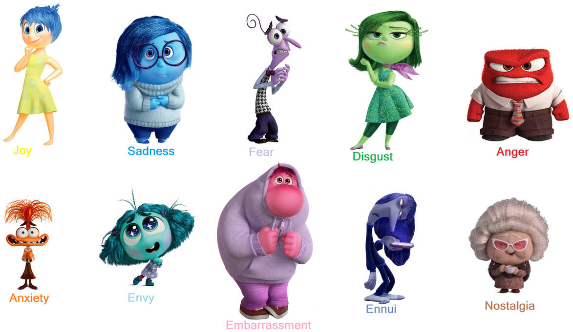 Inside Out - All of Riley's Emotions by dlee1293847 on DeviantArt