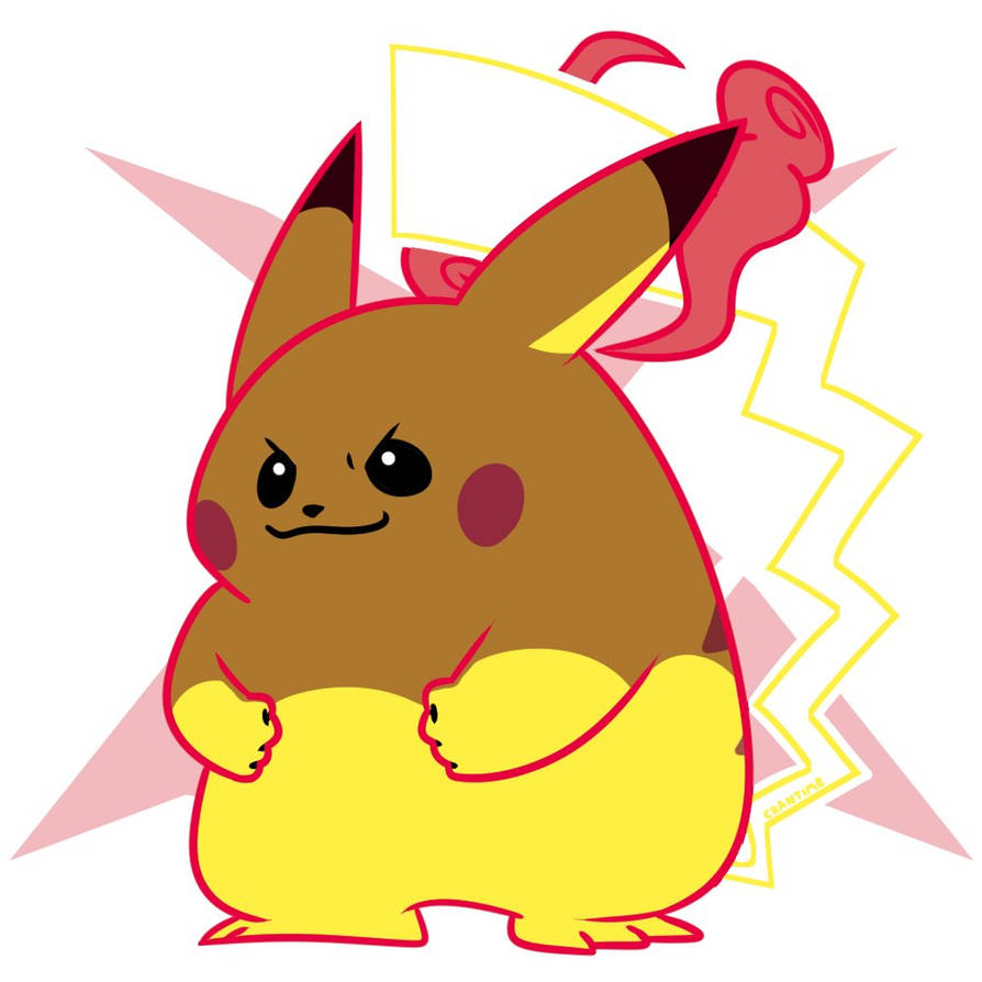 Pijkachu Pokemon - Gigantamax Pikachu Fanart by dlee1293847 on DeviantArt