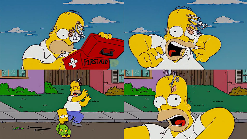 The Simpsons - Homer Attack By the First-Aid Kit by dlee1293847 on ...