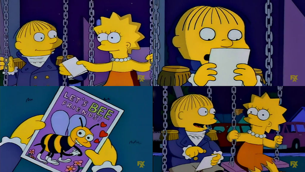 Simpsons Ralph Lisa The Simpsons - Lisa Gives Ralph Another Card by dlee1293847 on DeviantArt