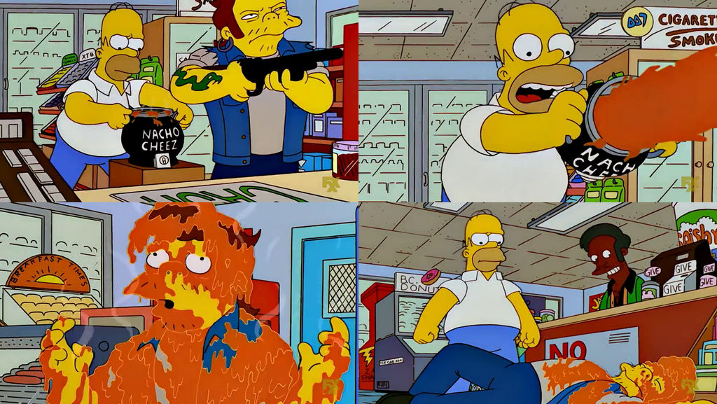 The Simpsons - Homer Saves Apu From Snake by dlee1293847 on DeviantArt