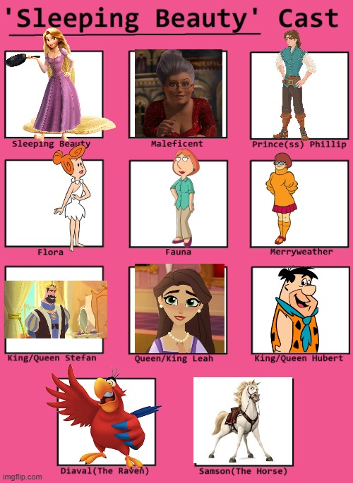 Sleeping Beauty cast meme