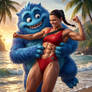 Blue Tickle Monster Meets Stephanie Holden