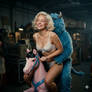 Blue riding with Marina