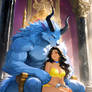 Cecy Enjoys the Royal Seat