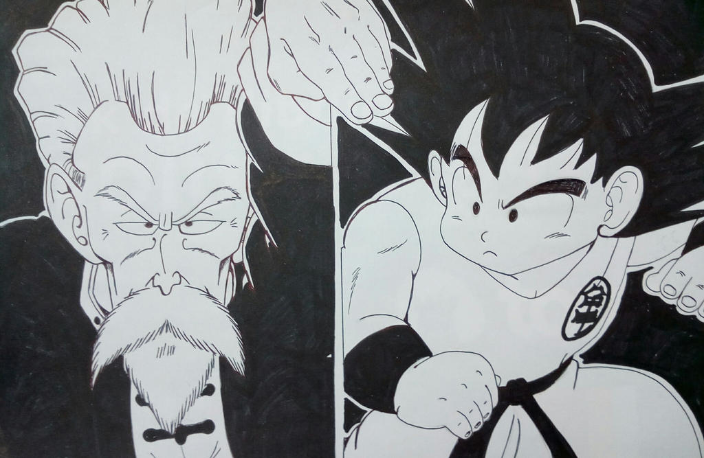 Goku vs master Roshi by vitioficial on DeviantArt