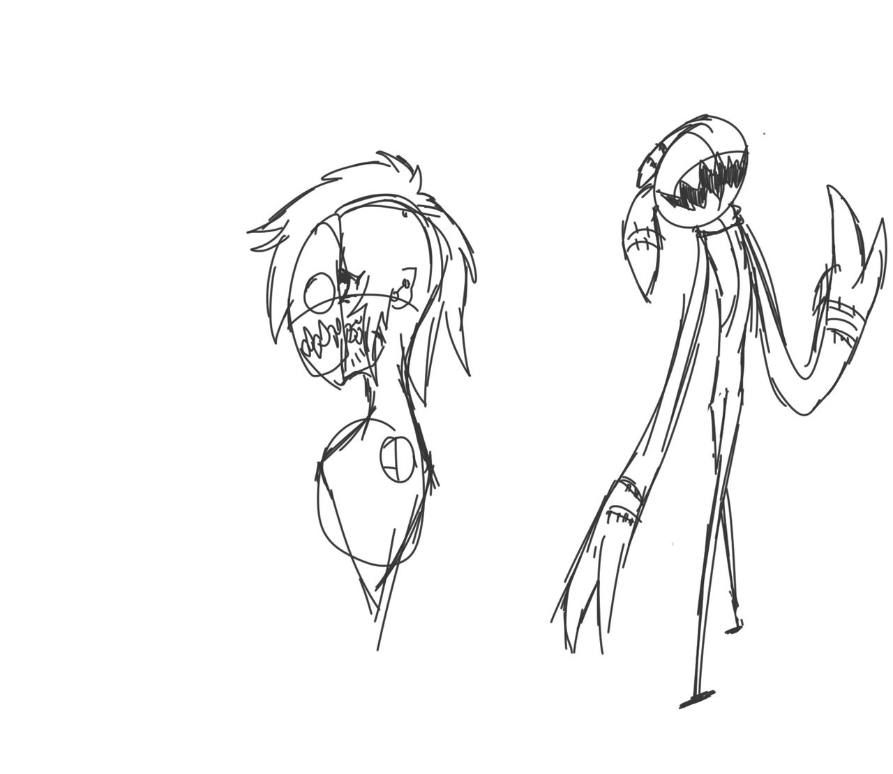 Character rough drafts by Spookawata on DeviantArt