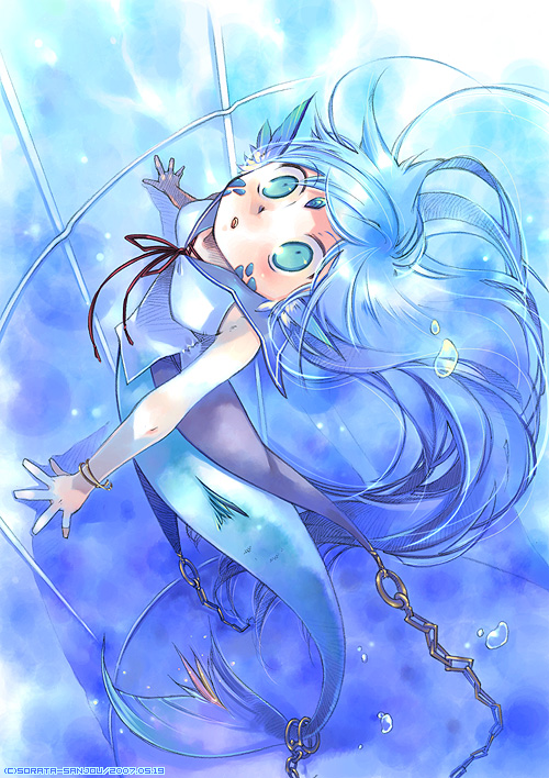 Mermaid of aquarium