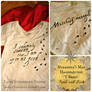 Harry Potter Marauder's Map Hand Painted Shirt