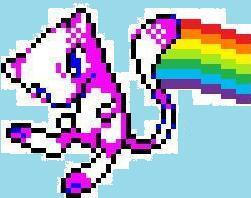 8-bit rainbow mew