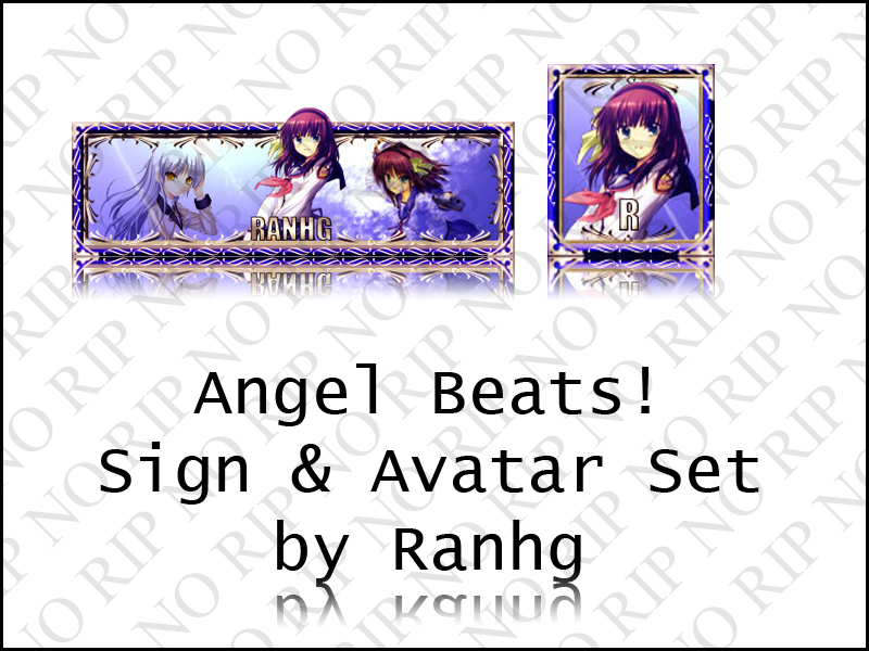 Angel Beats Sign and Avatar