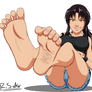 Revy's dangerous feet