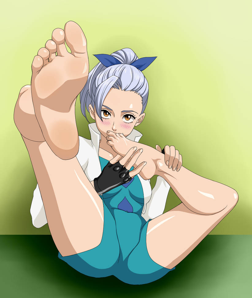 Jericho giving herself a Foot Worship! by Kazutheking on DeviantArt.