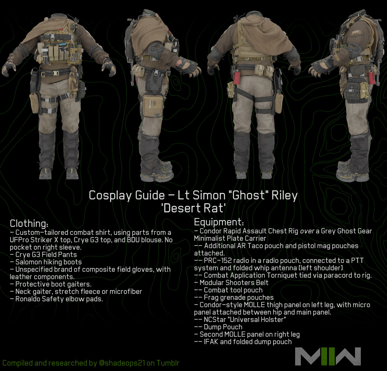 Call Of Duty 6 Modern Warfare 2 Simon Ghost Riley Costume