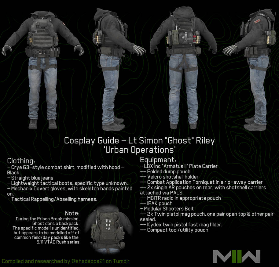 Cod Cosplay Guide Cosplay Guide - Ghost - Urban Operations by shadeops21 on DeviantArt