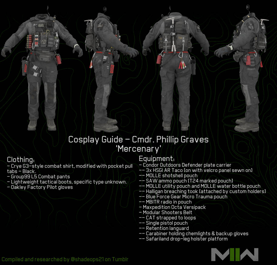 Cosplay Guide - Graves - Mercenary by shadeops21 on DeviantArt
