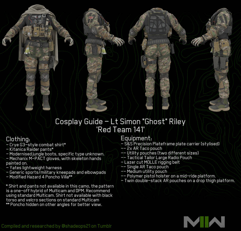 Cosplay Guide Ghost Red Team 141 by shadeops21 on DeviantArt